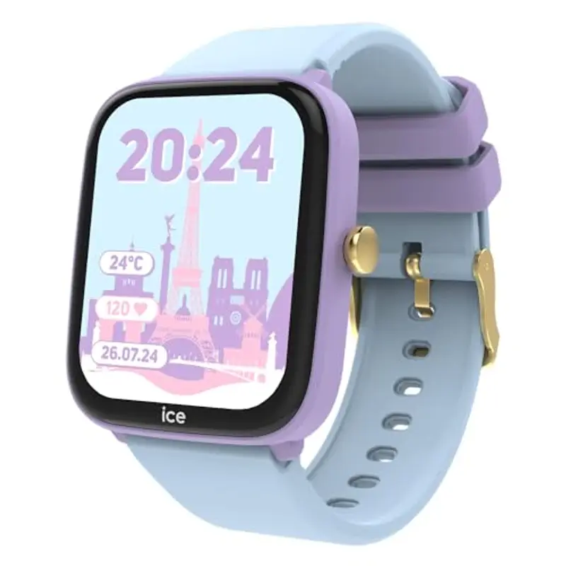 ICE-WATCH - ICE smart junior 2.0 Purple Soft blue - Orologio connesso da bambino viola con cinturino in silicone blu miniatura 3