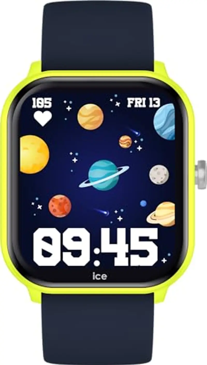 ICE-WATCH - ICE smart junior 2.0 Yellow - Orologio connesso giallo da bambino con cinturino in silicone blu