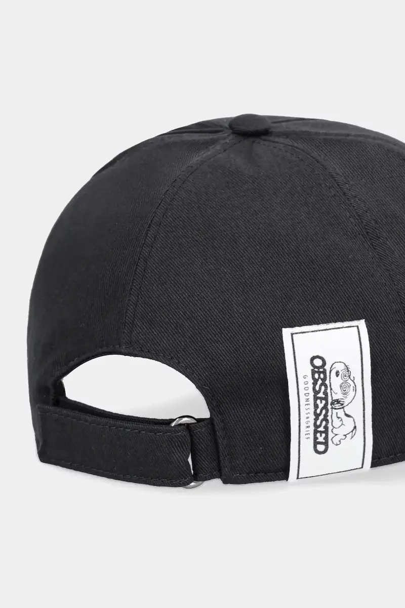 berretto da baseball in cotone colore nero 7105 6967 miniatura 3