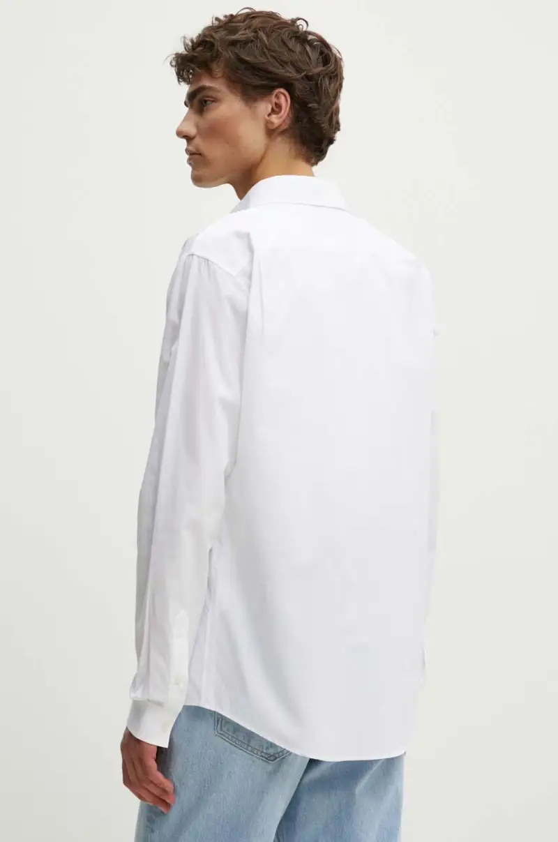 camicia in cotone uomo colore bianco G060 0115 miniatura 3