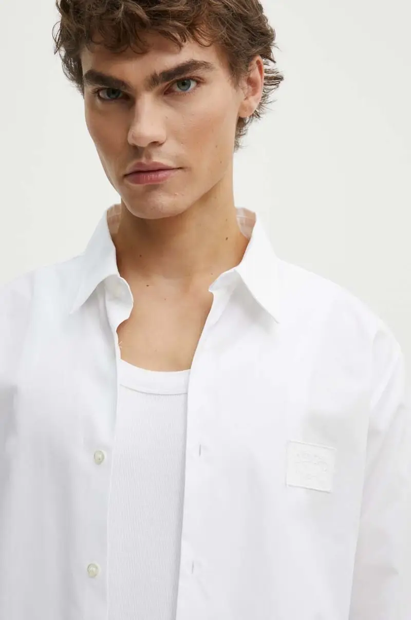 camicia in cotone uomo colore bianco G060 0115 miniatura 4