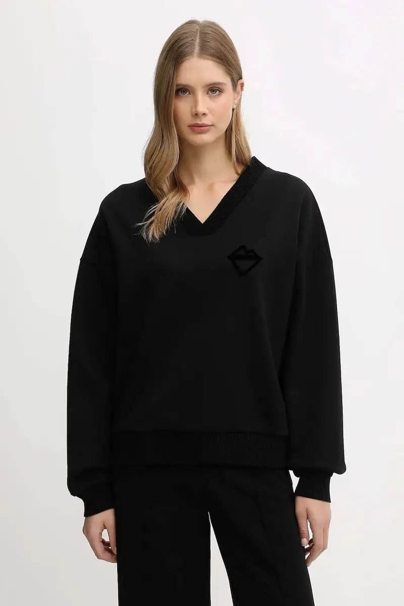 felpa donna colore nero E071 6331