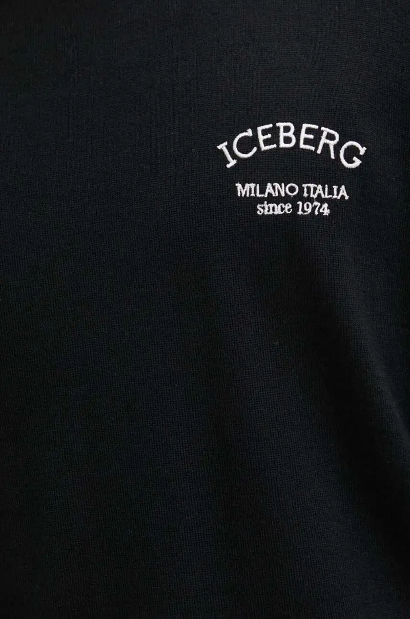 maglione in lana uomo colore nero A006 9005 miniatura 5