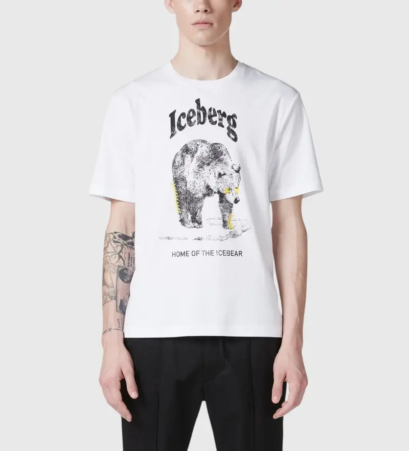 Iceberg T-shirt Uomo Bianco 4037367
