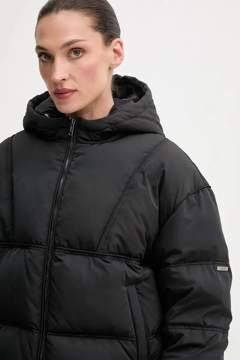 piumino colore nero J031 6403 miniatura 4