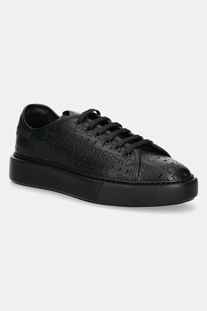 sneakers in pelle Bozeman uomo colore nero IU176701