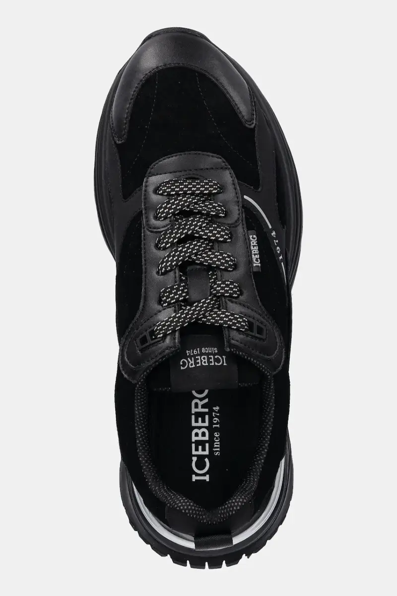 sneakers in pelle Hawk uomo colore nero IU175807 miniatura 4