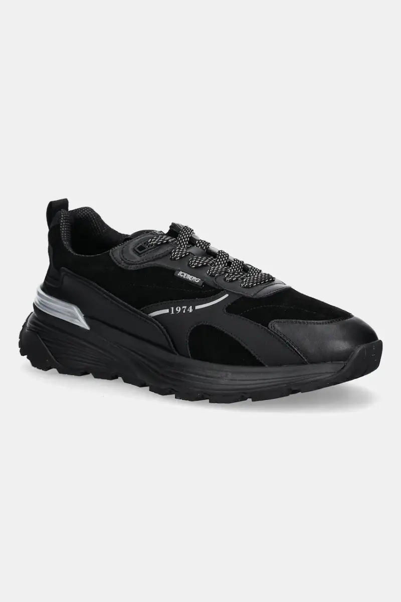 sneakers in pelle Hawk uomo colore nero IU175807