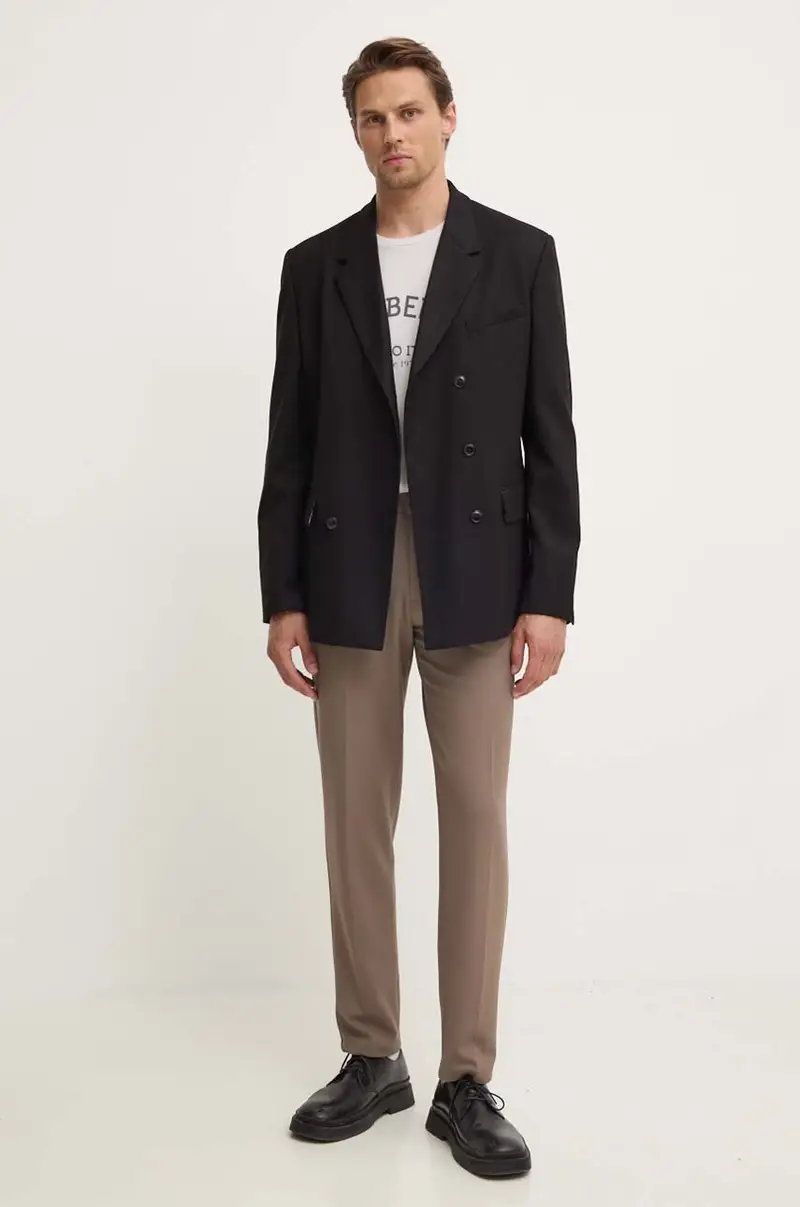 t-shirt in cotone colore grigio miniatura 2