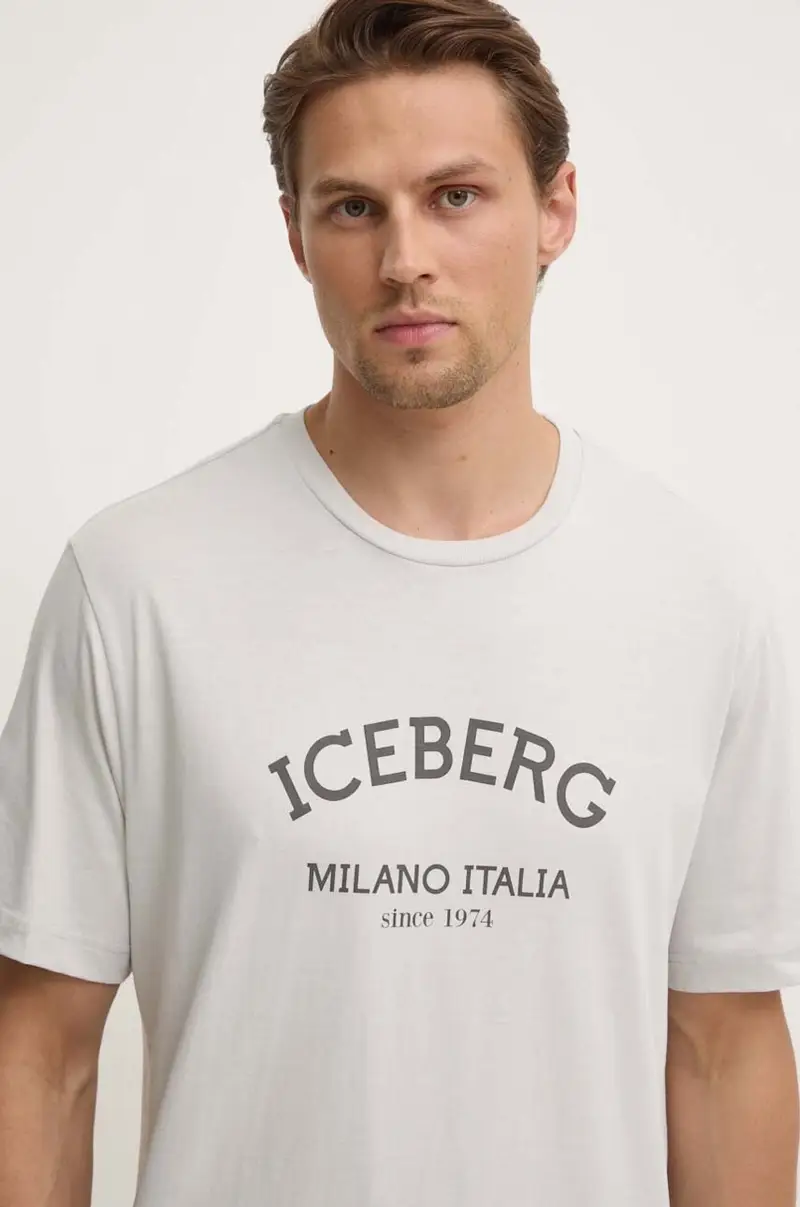 t-shirt in cotone colore grigio miniatura 4