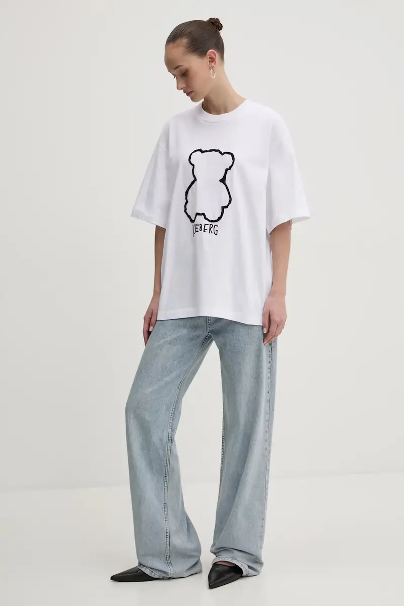 Iceberg T-shirt Donna Bianco 3300843 miniatura 2