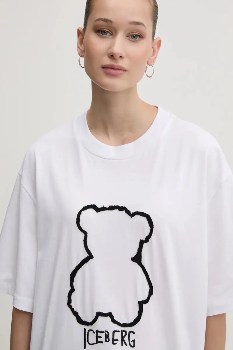 Iceberg T-shirt Donna Bianco 3300843 miniatura 4