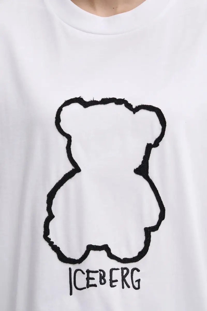 Iceberg T-shirt Donna Bianco 3300843 miniatura 5