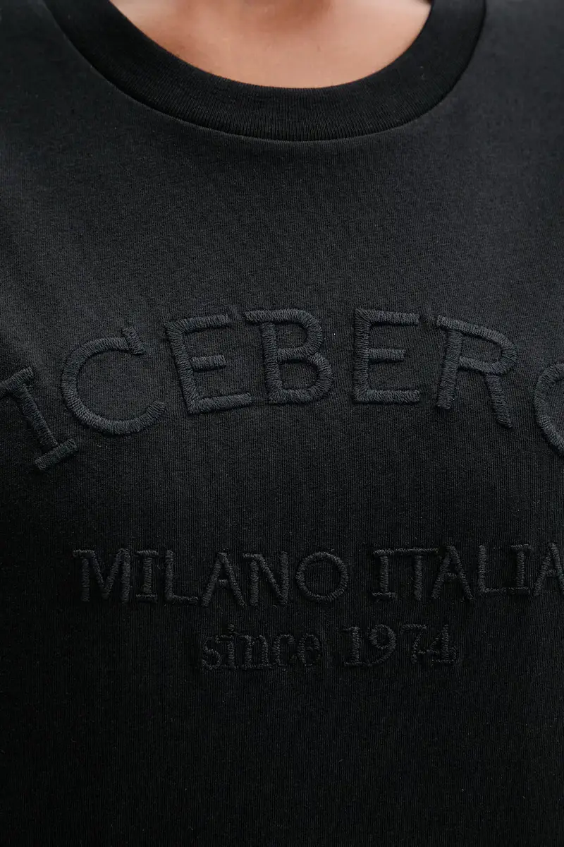 Iceberg T-shirt Donna Nero 3275769 miniatura 5