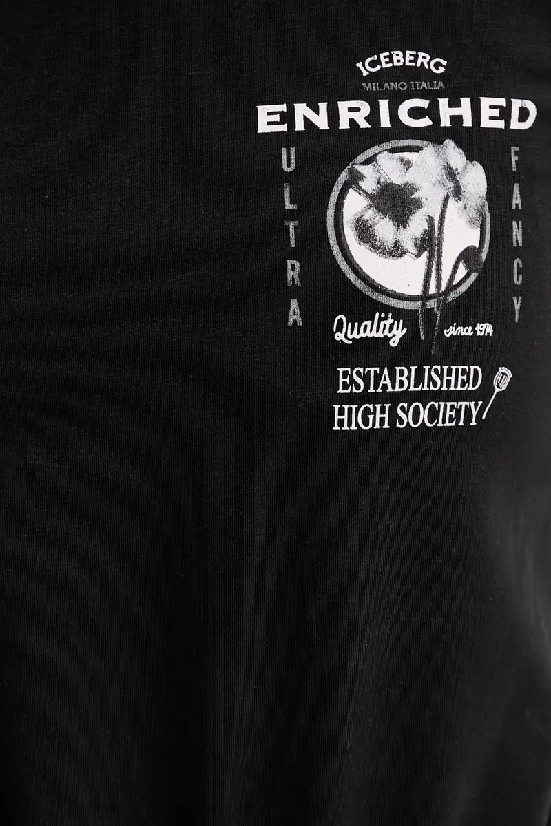 Iceberg T-shirt Donna Nero 3337329 miniatura 5