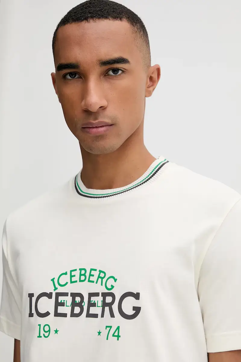 Iceberg T-shirt Uomo Beige 3242718 miniatura 4