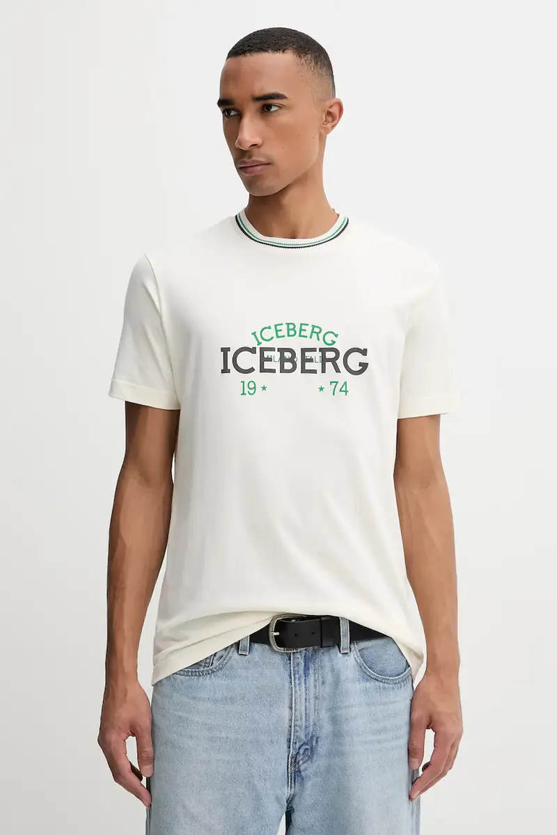 Iceberg T-shirt Uomo Beige 3242718