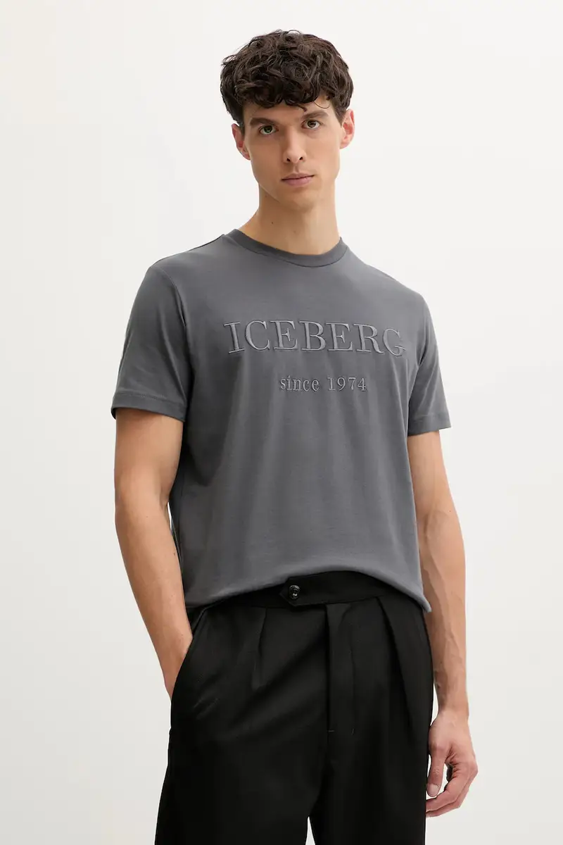 Iceberg T-shirt Uomo Grigio 3249742
