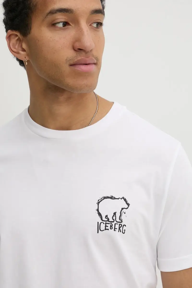 Iceberg T-shirt Uomo Bianco 3300815 miniatura 4