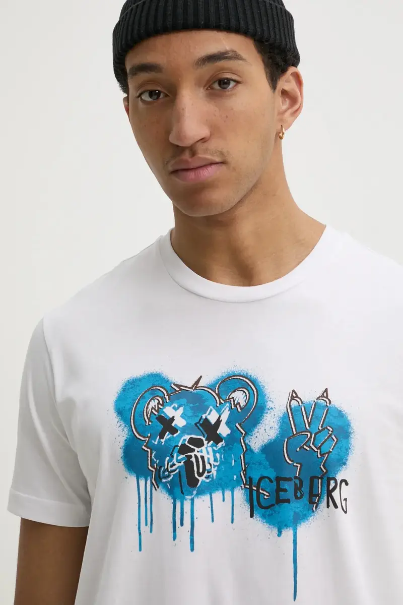 Iceberg T-shirt Uomo Bianco 3576982 miniatura 4