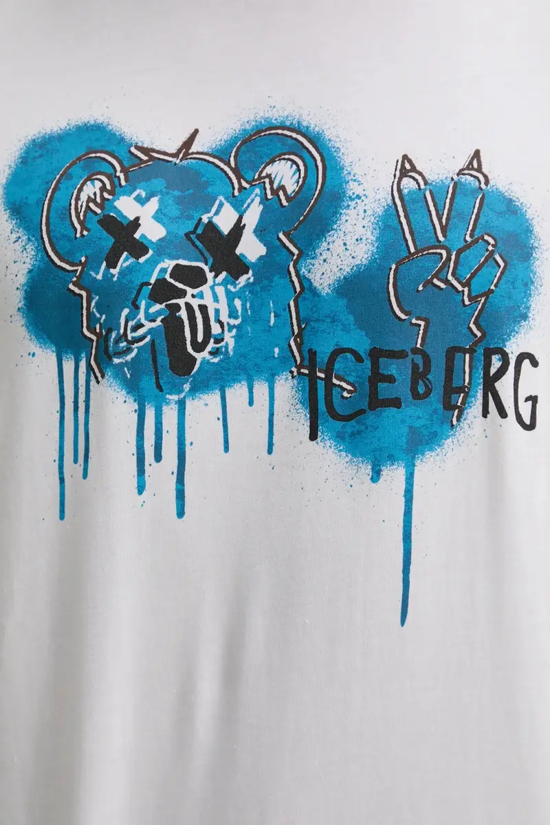 Iceberg T-shirt Uomo Bianco 3576982 miniatura 5