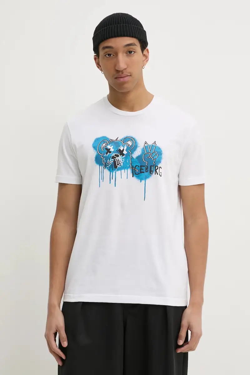 Iceberg T-shirt Uomo Bianco 3576982