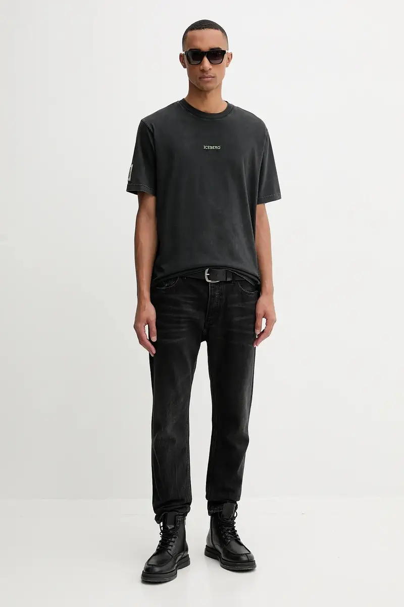 Iceberg T-shirt Uomo Grigio 3250025 miniatura 2