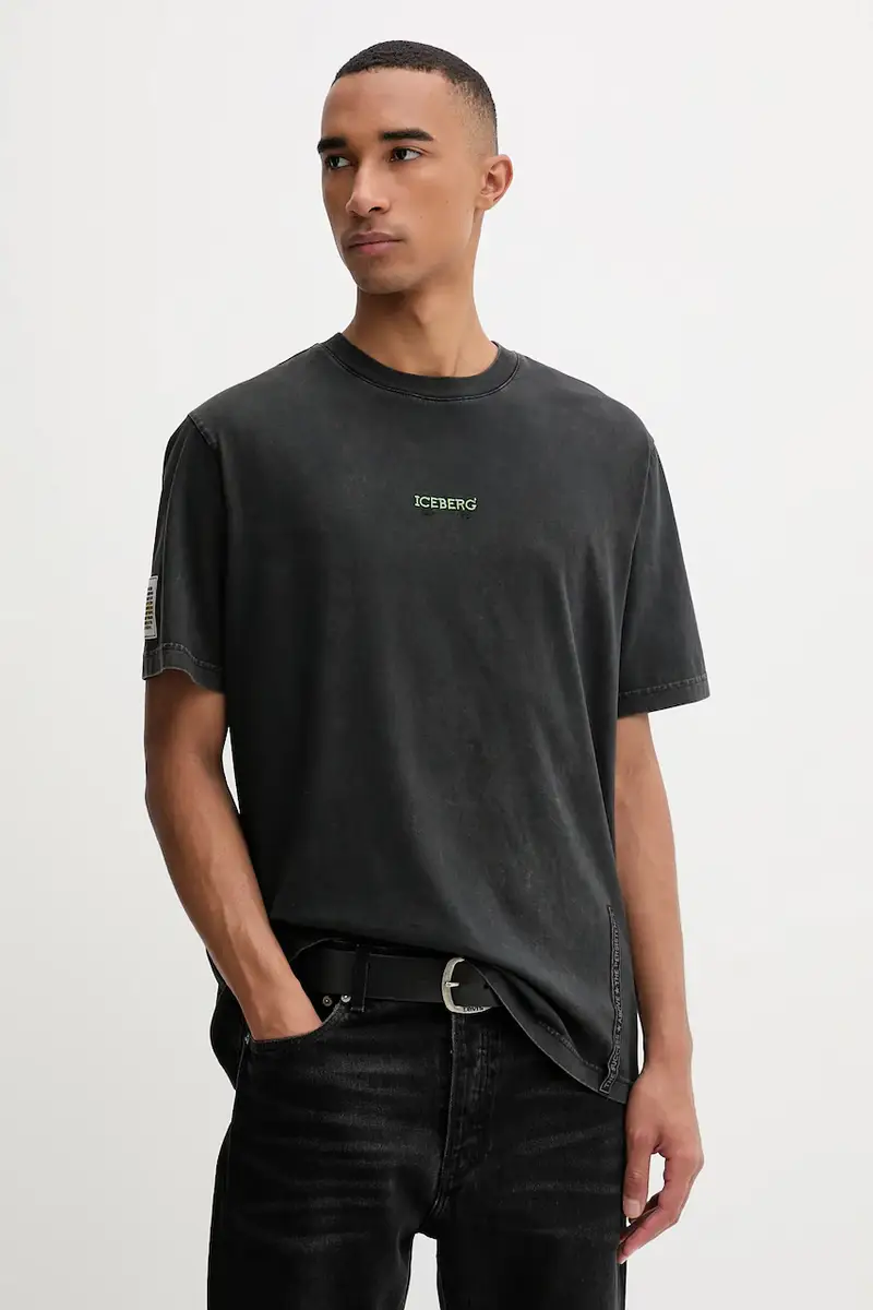 Iceberg T-shirt Uomo Grigio 3250025 miniatura 3