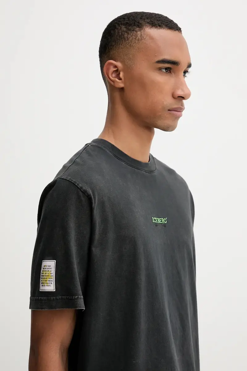 Iceberg T-shirt Uomo Grigio 3250025 miniatura 4