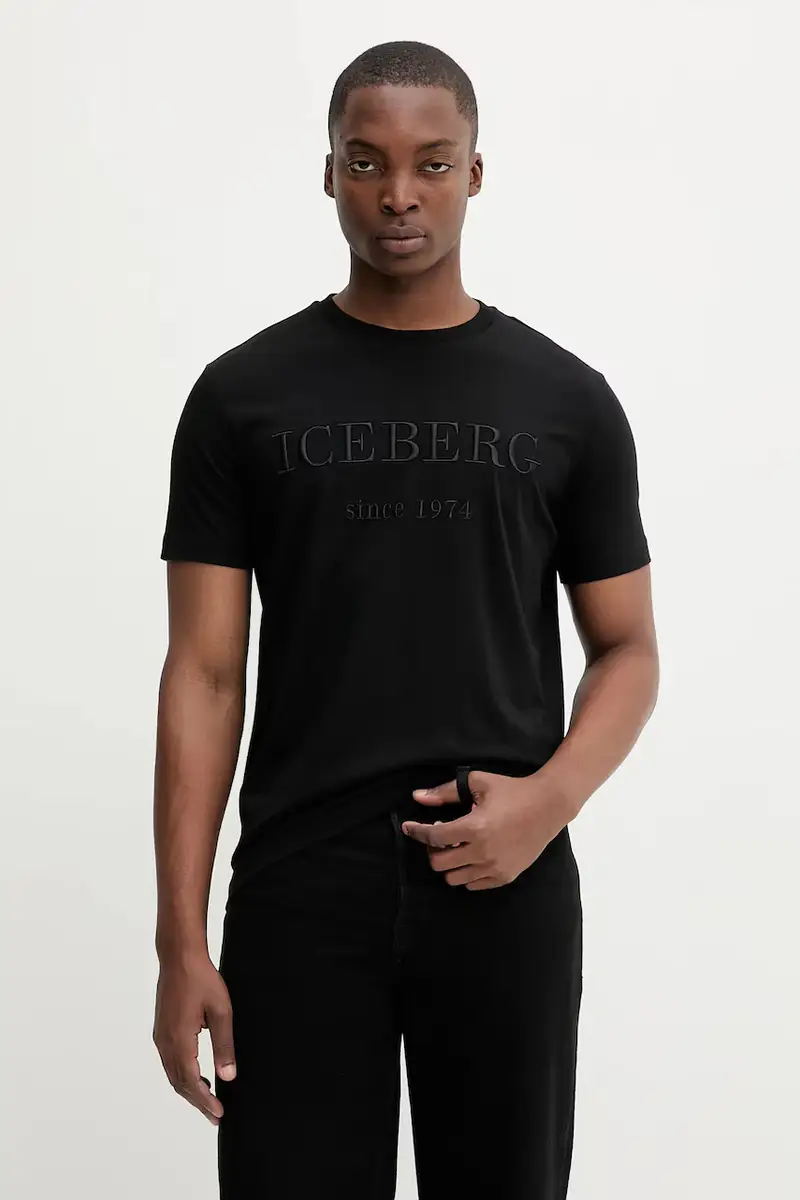 Iceberg T-shirt Uomo Nero 3275623
