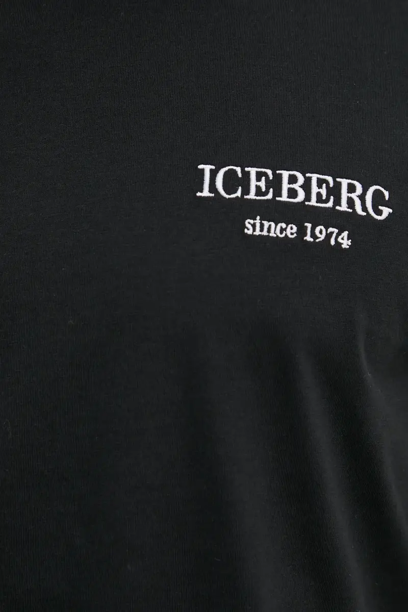 Iceberg T-shirt Uomo Nero 3275622 miniatura 5