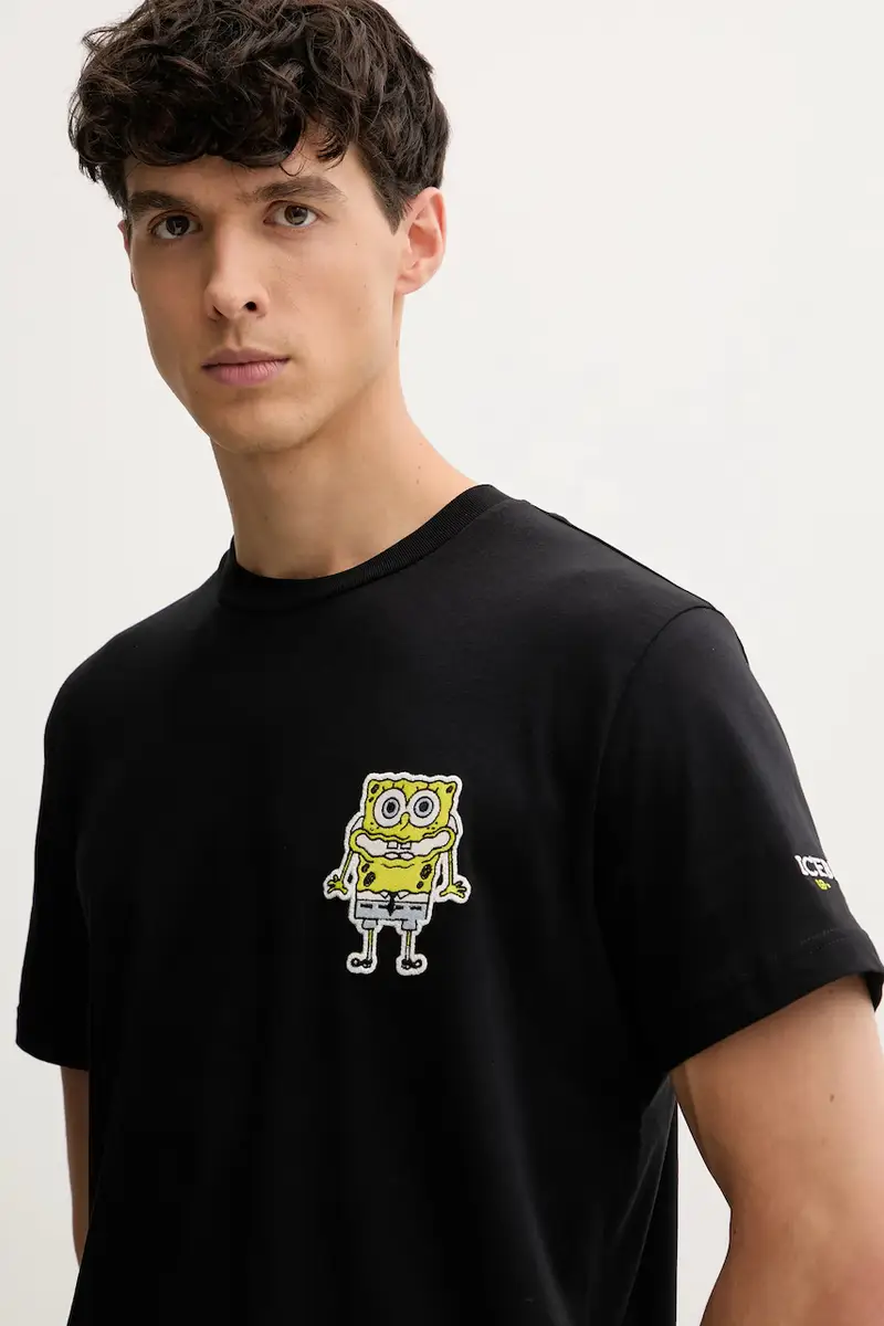 Iceberg T-shirt Uomo Nero 3275559 miniatura 4