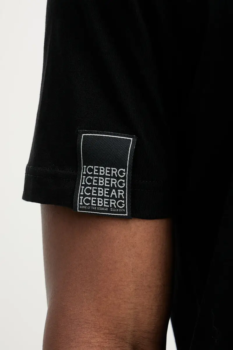 Iceberg T-shirt Uomo Nero 3275604 miniatura 5