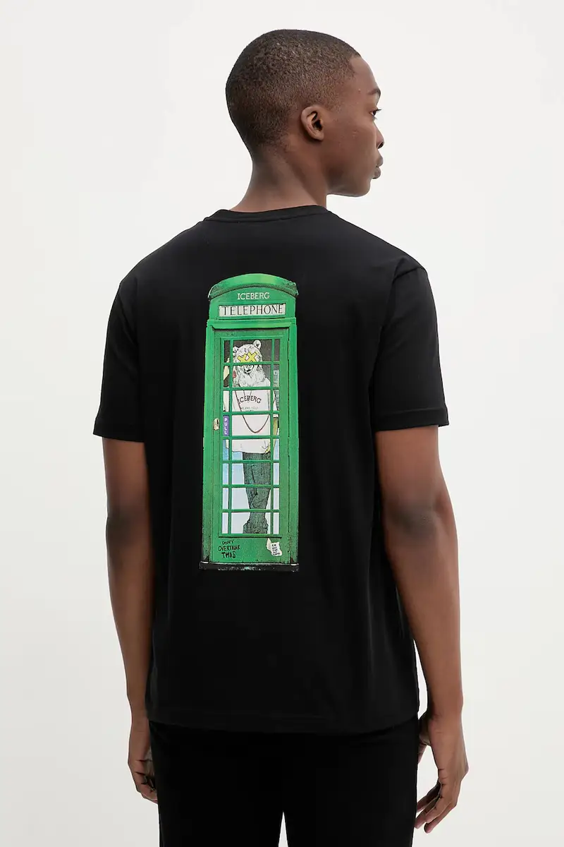 Iceberg T-shirt Uomo Nero 3275604