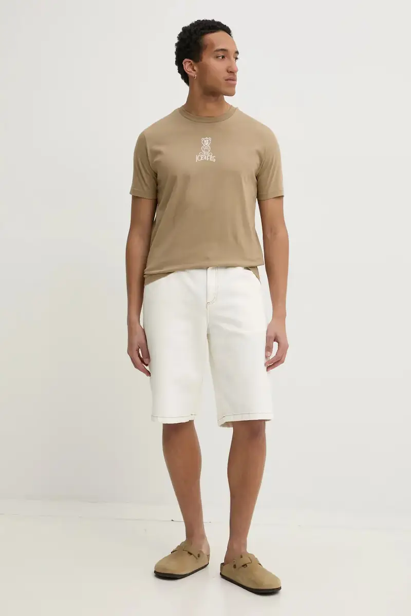 Iceberg T-shirt Uomo Verde 3349562 miniatura 2