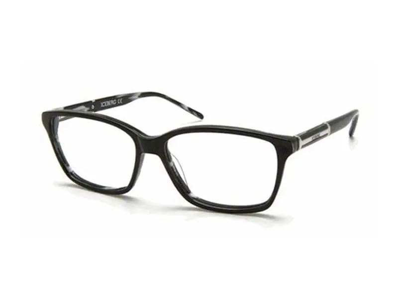 Iceberg Unisex IC193 01 Montature da vista outlet Plastica Nero  Squadrata