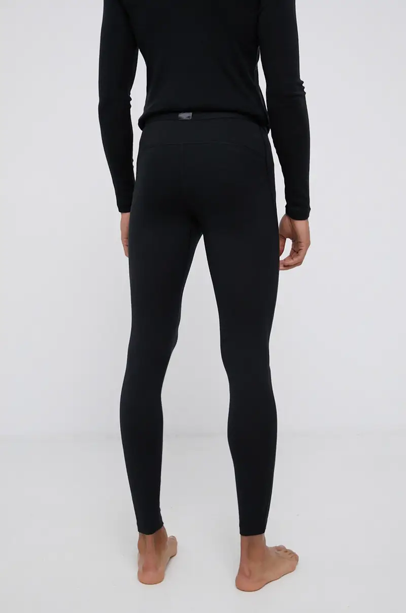 biancheria intima funzionale in lana Nero miniatura 3