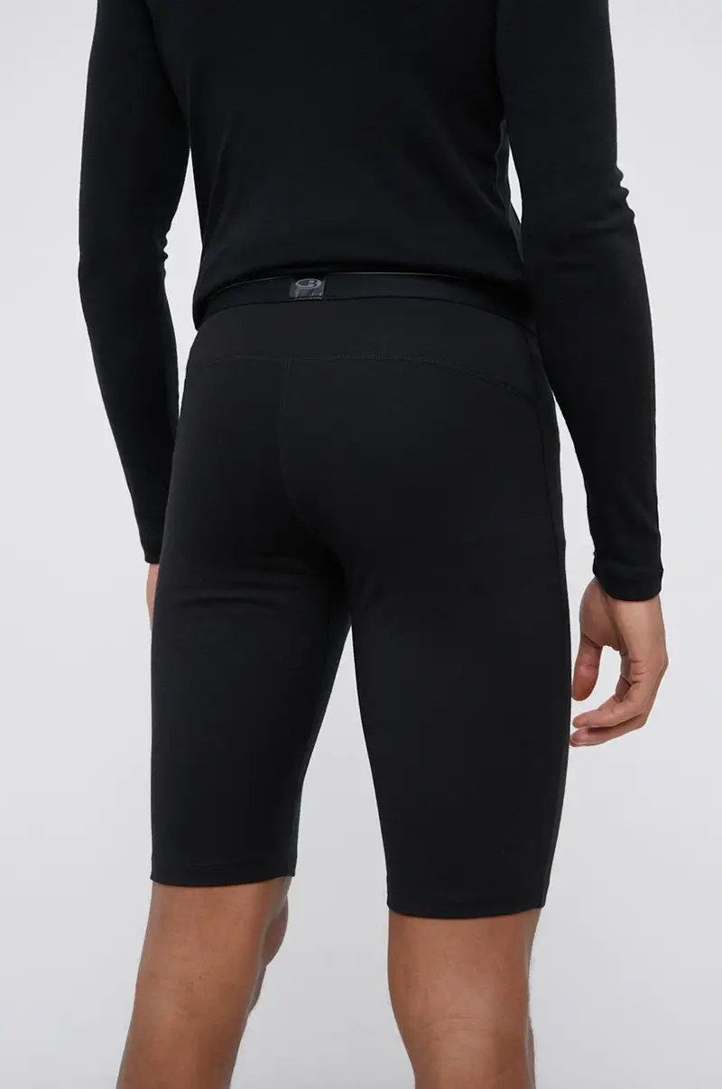 biancheria intima funzionale in lana Nero miniatura 3