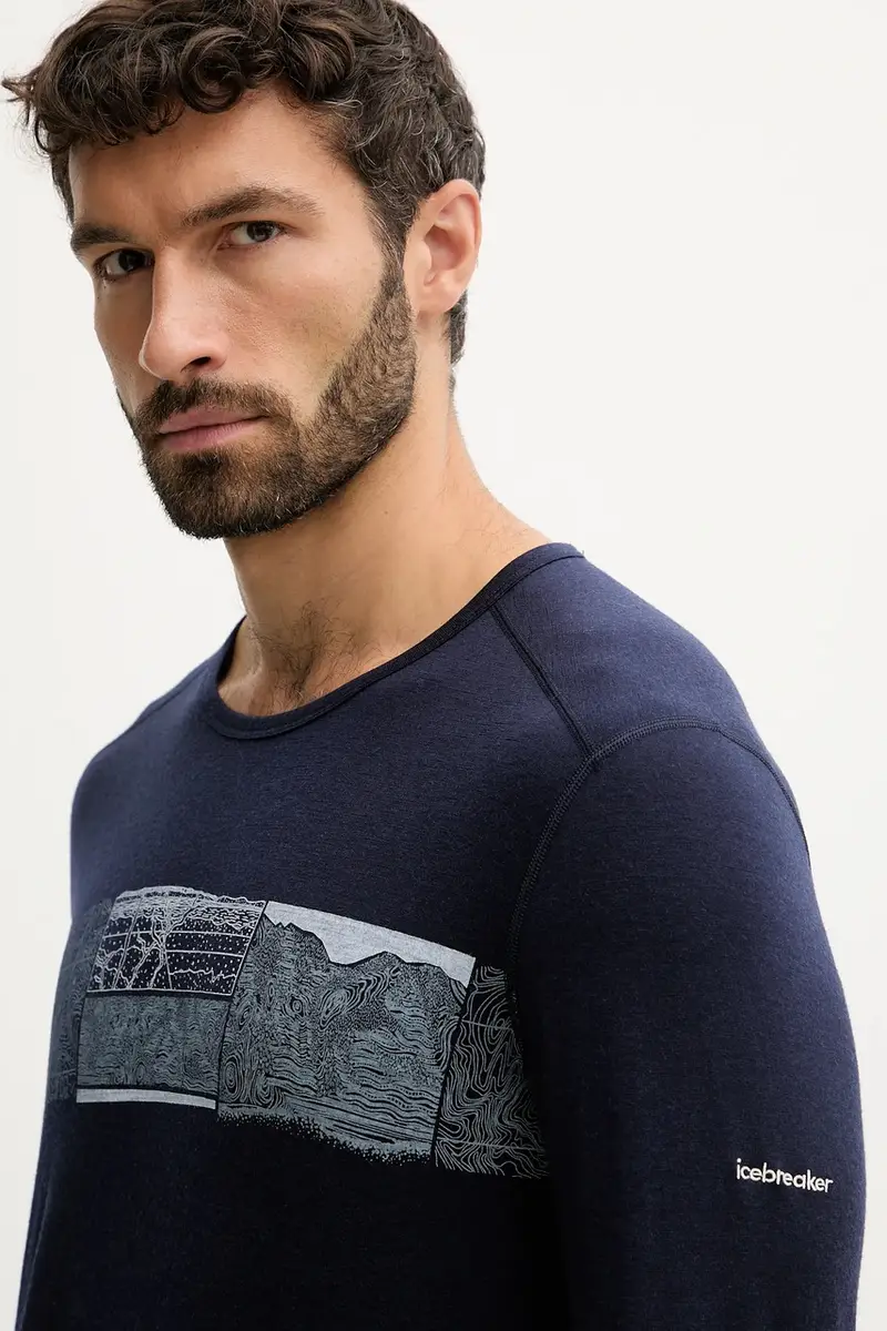 biancheria intima funzionale Merino 200 Oasis colore blu navy IB0A57BD4011 miniatura 4