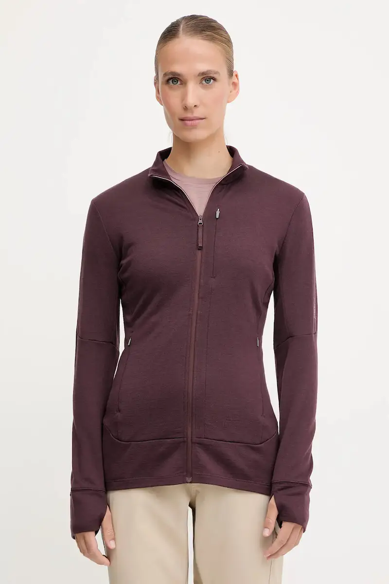 felpa da sport Merino 260 Quantum donna colore violetto IBBA56XQ0GW1