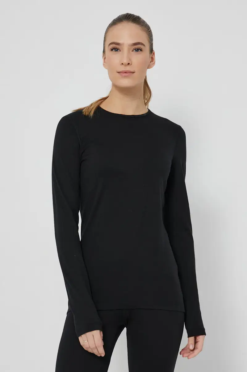 longsleeve funzionale 200 Oasis Nero