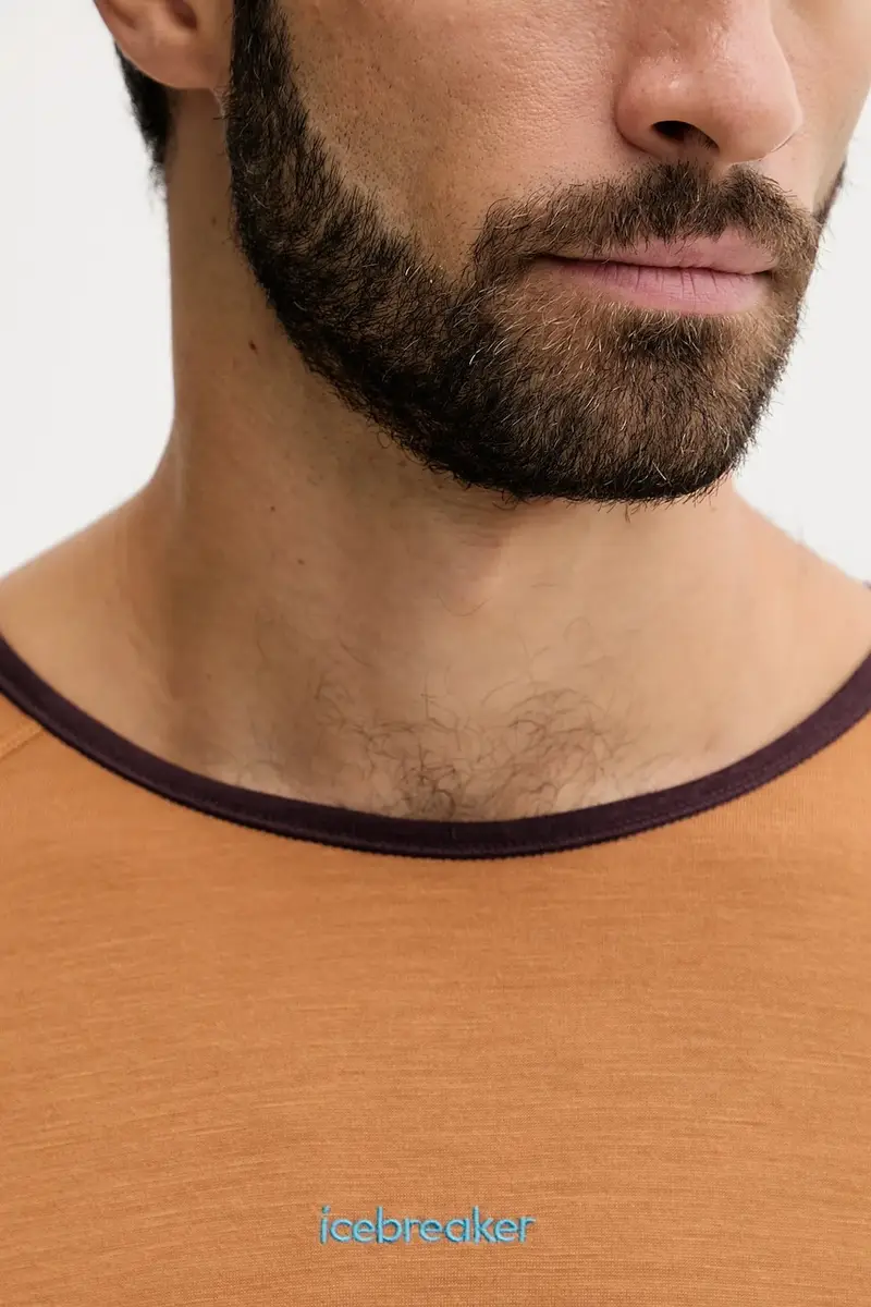 longsleeve funzionale in cotone Merino 200 Oasis colore marrone IB0A57E10JK1 miniatura 4