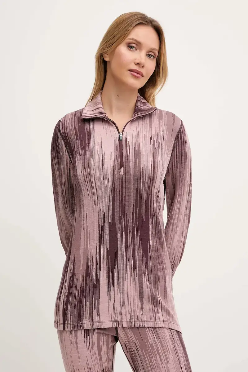 longsleeve funzionale in cotone Merino 260 Vertex colore rosa IB0A57BQ0KA1