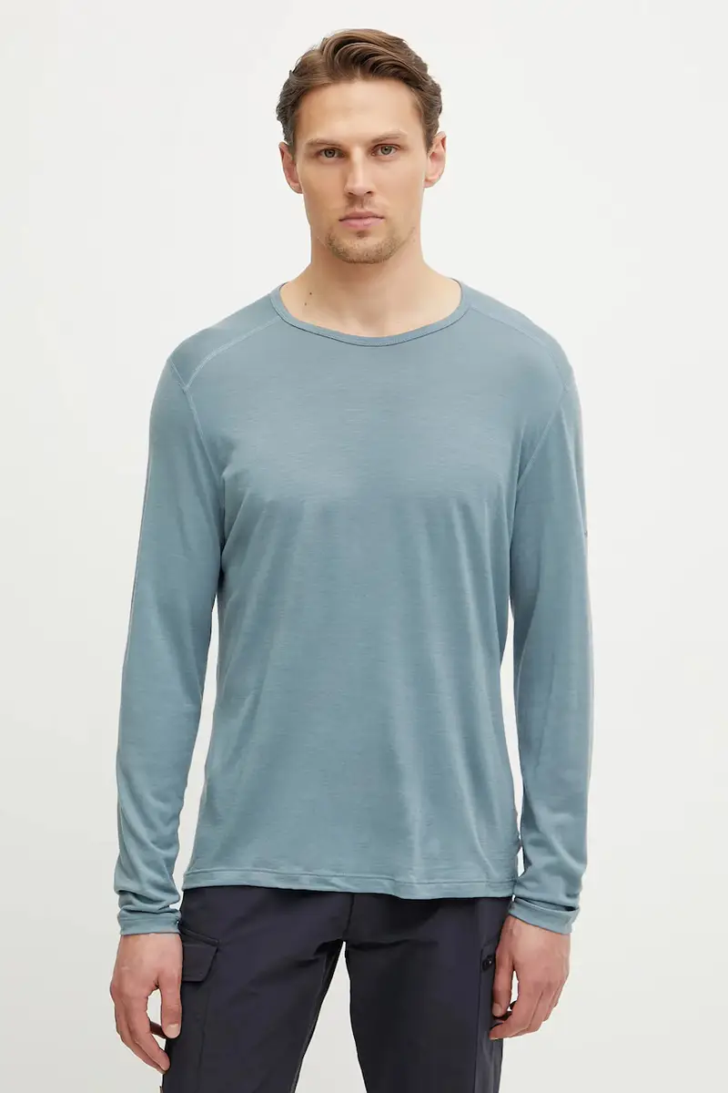 longsleeve funzionale Merino 200 Oasis colore blu IB1043650A51