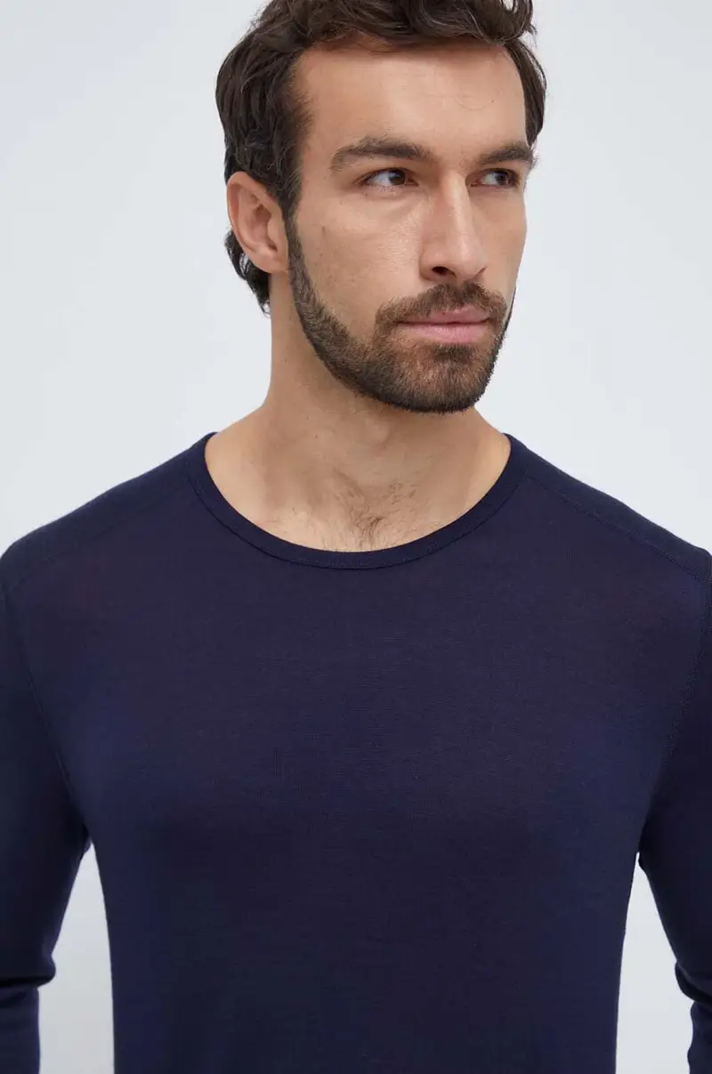 longsleeve funzionale Merino 260 Tech Blu navy miniatura 4