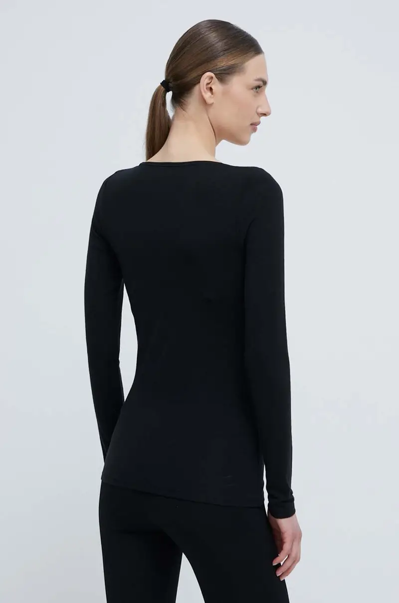 longsleeve funzionale Siren colore nero miniatura 3