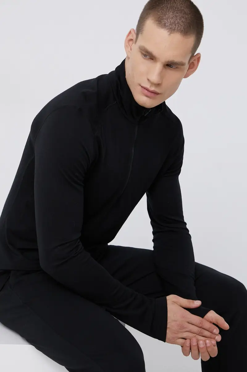 longsleeve in cotone Nero