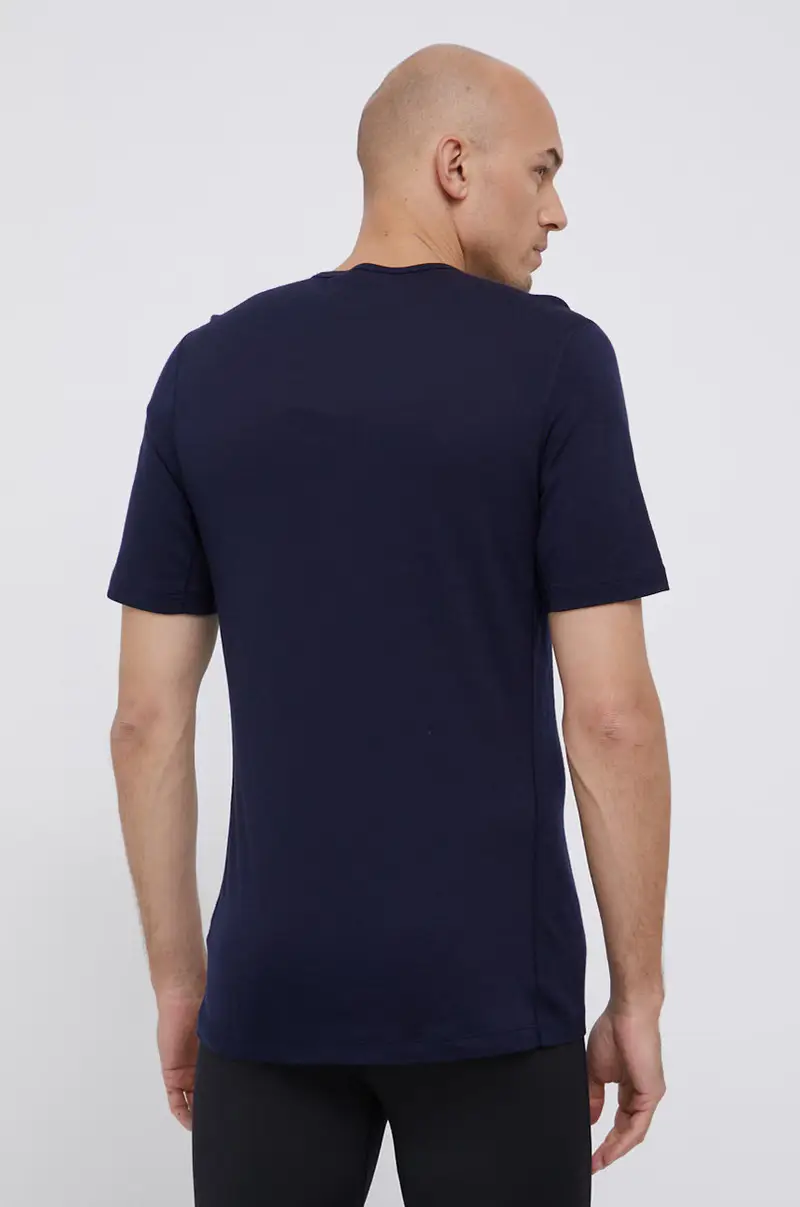 maglietta in lana Blu navy miniatura 3