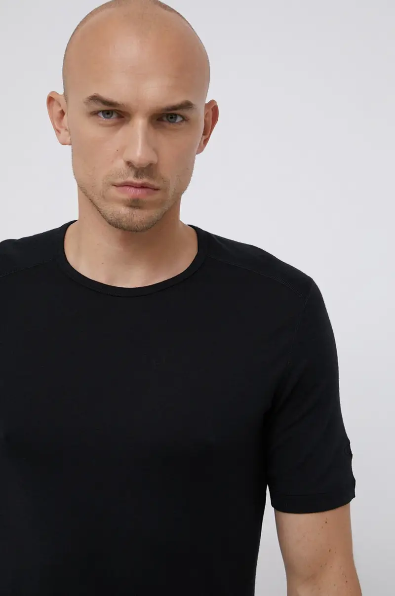 maglietta in lana Nero miniatura 3