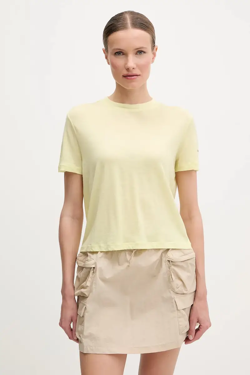 maglietta sportiva Merino 150 Tech Lite colore giallo IB0A56Y20AB1